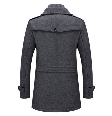 Herre Vinterfrakk Elegant Polyester 4