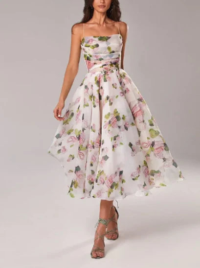 Variant image for Kvinne Asymmetrisk Kjole Trykt Polyester-17