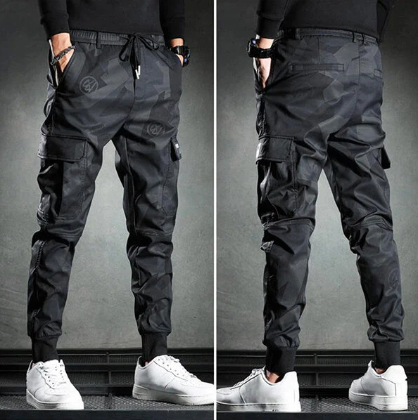 Herre Bukser Slim Fit Moderne Design Polyester Bomull