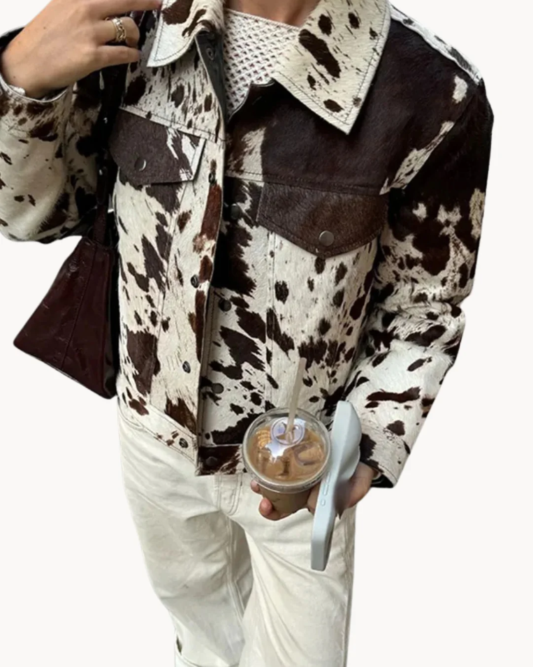Damejakke Allsidig Stil Polyester og Bomullsblanding 5