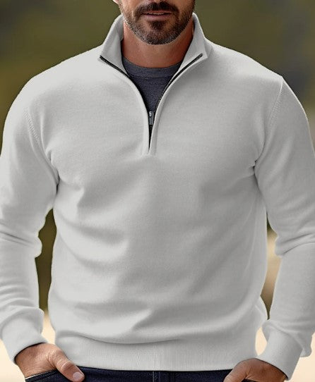 Variant image for Herre Genser Half Zip Komfortabel Bomull-1