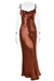 Variant image for Kvinnes Maxikjole Ryggfri Satin med Spaghetti-stropper til Bryllup og Sommer-33