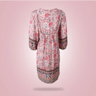 Kvinners Minikjole V-hals Polyester Elegant