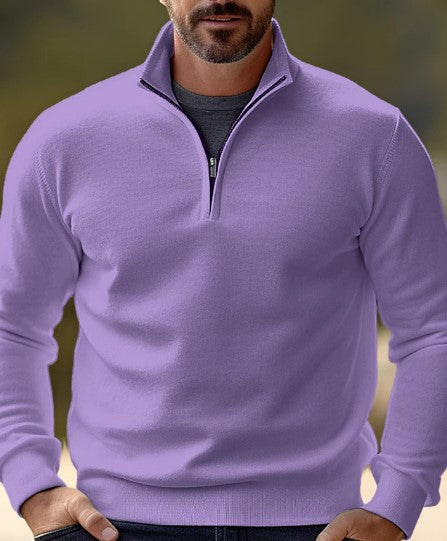 Variant image for Herre Genser Half Zip Komfortabel Bomull-49