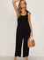 Dame Jumpsuit Ermeløs Åpen Rygg Lett Stoff-1