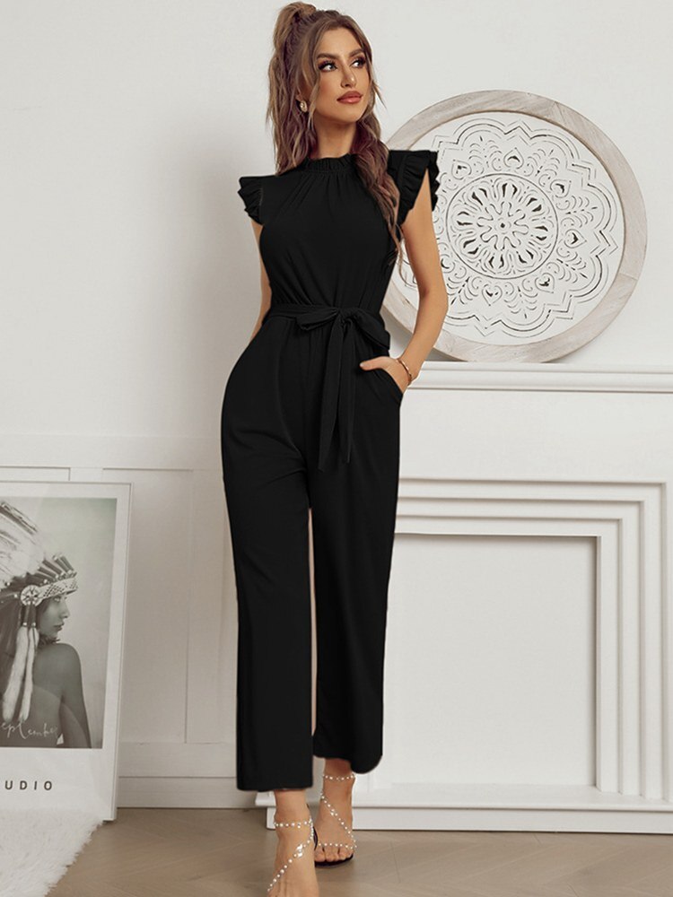 Variant image for Dame Jumpsuit Tidløs Stil med Hettehylser Polyester-13
