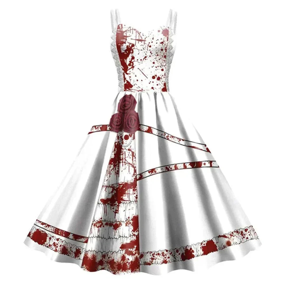 Variant image for Damekjole Gotisk A-Line Vintage Stil Lett Stoff-17