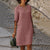 Dame Sommerkjole Elegant Design Lett Stoff-6