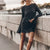 Dame Mini Kjole Glitrende Effekt Mykt Stoff Elegant 3