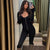 Dame Jumpsuit Bodycon Firkantet Utringning Polyester Spandex-4