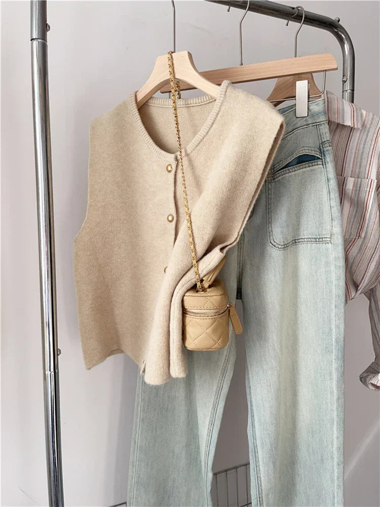 Variant image for Kvinne Cardigan Klassisk Stil Myk Bomullsblanding-3