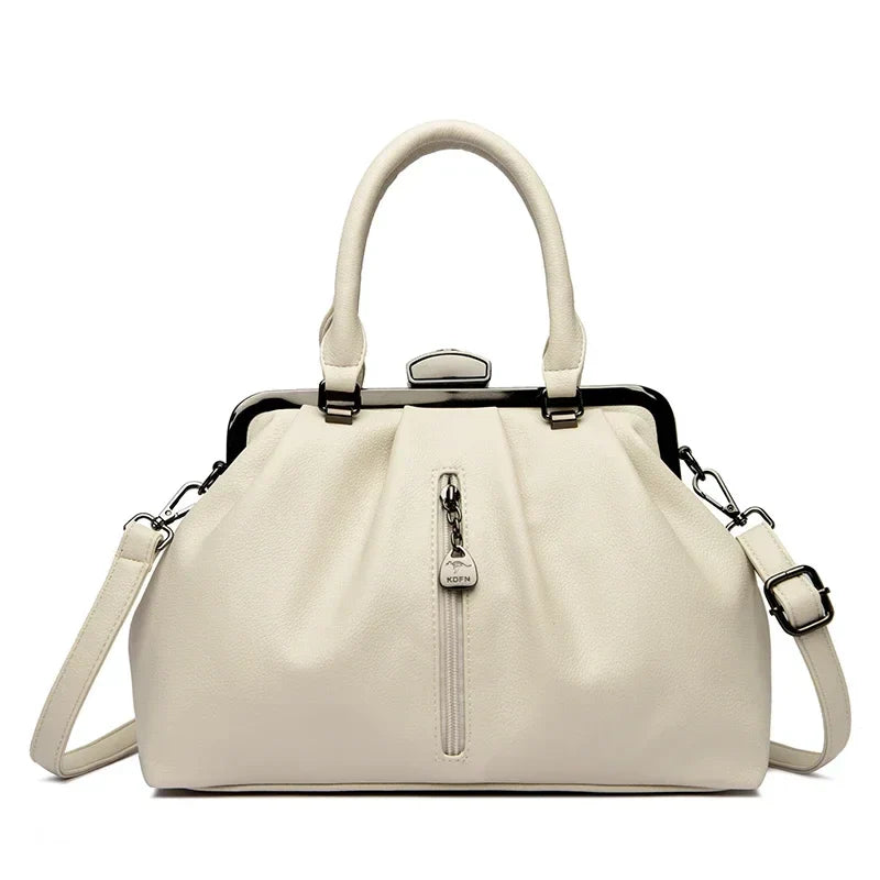 Dame Crossbody Veske Trendy PU-Lær Romslig Design 1