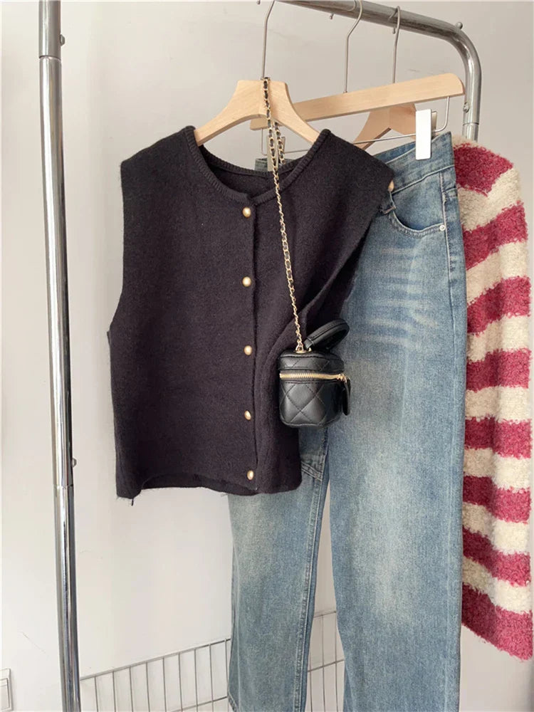 Variant image for Kvinne Cardigan Klassisk Stil Myk Bomullsblanding-2
