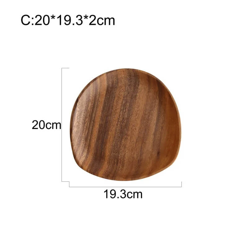Serveringsbrett Minimalistisk Oval Design for Dekorasjon og Servering 11