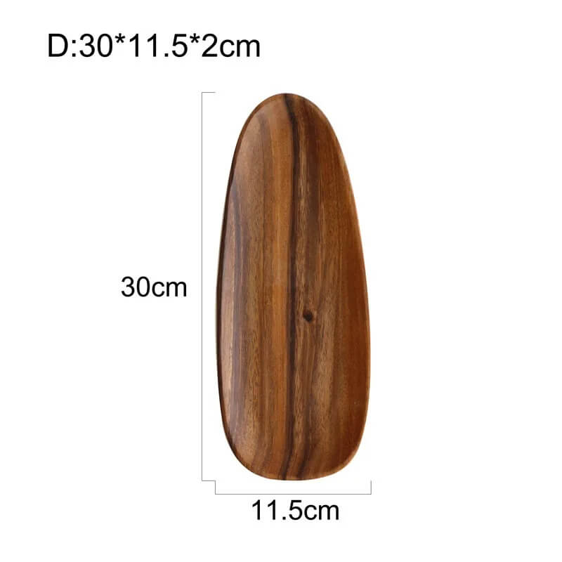 Serveringsbrett Minimalistisk Oval Design for Dekorasjon og Servering 12