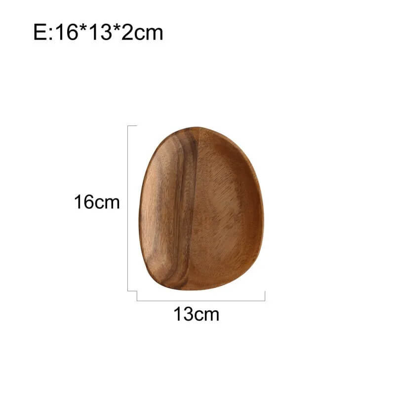 Serveringsbrett Minimalistisk Oval Design for Dekorasjon og Servering 9
