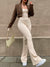 Dame Jumpsuit Stroppeløs Elegant Polyester med Blussede Ben-1