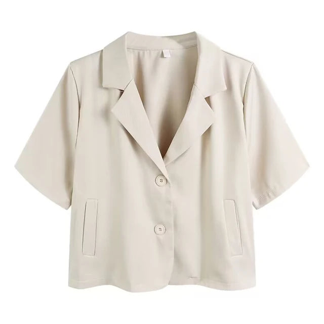 Kortermet blazer til dame