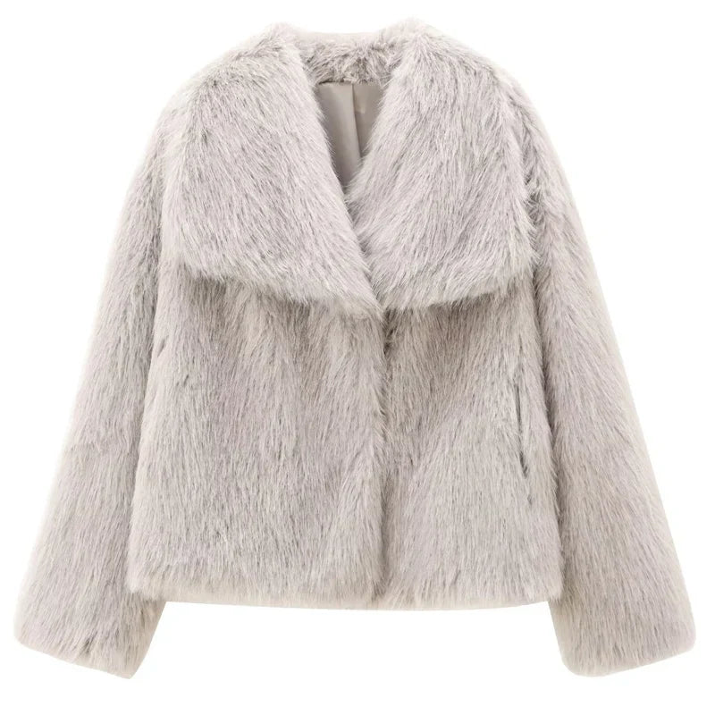 Variant image for Vinterjakke Dame Plysj Komfortabel Polyester-5