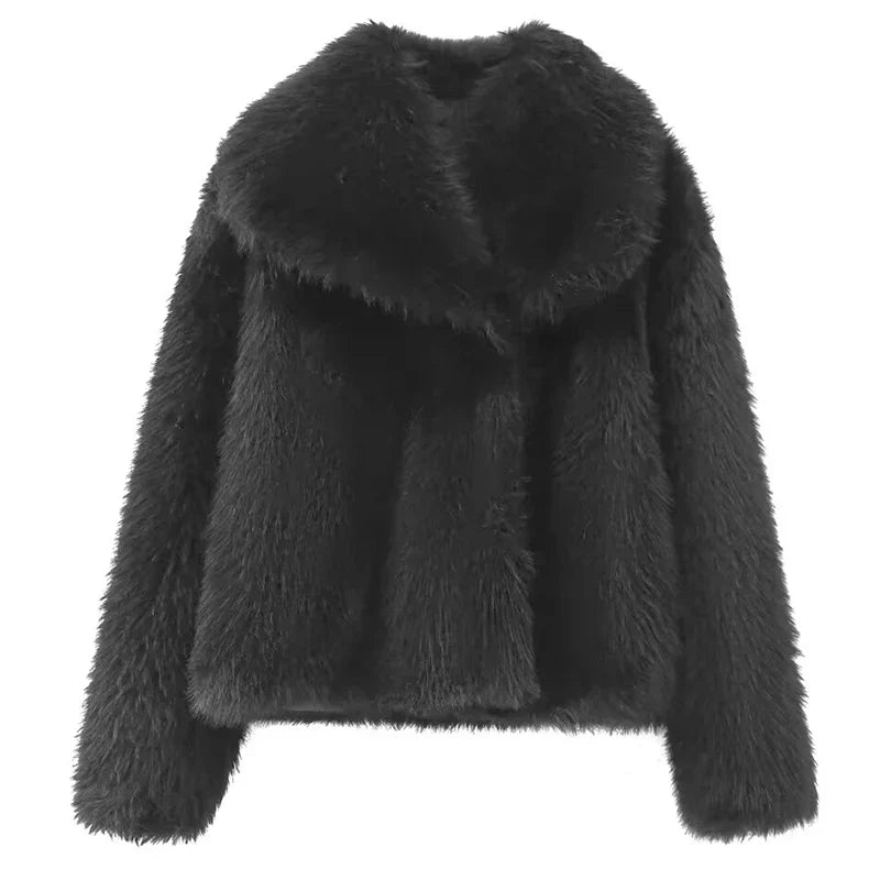 Variant image for Vinterjakke Dame Plysj Komfortabel Polyester-9