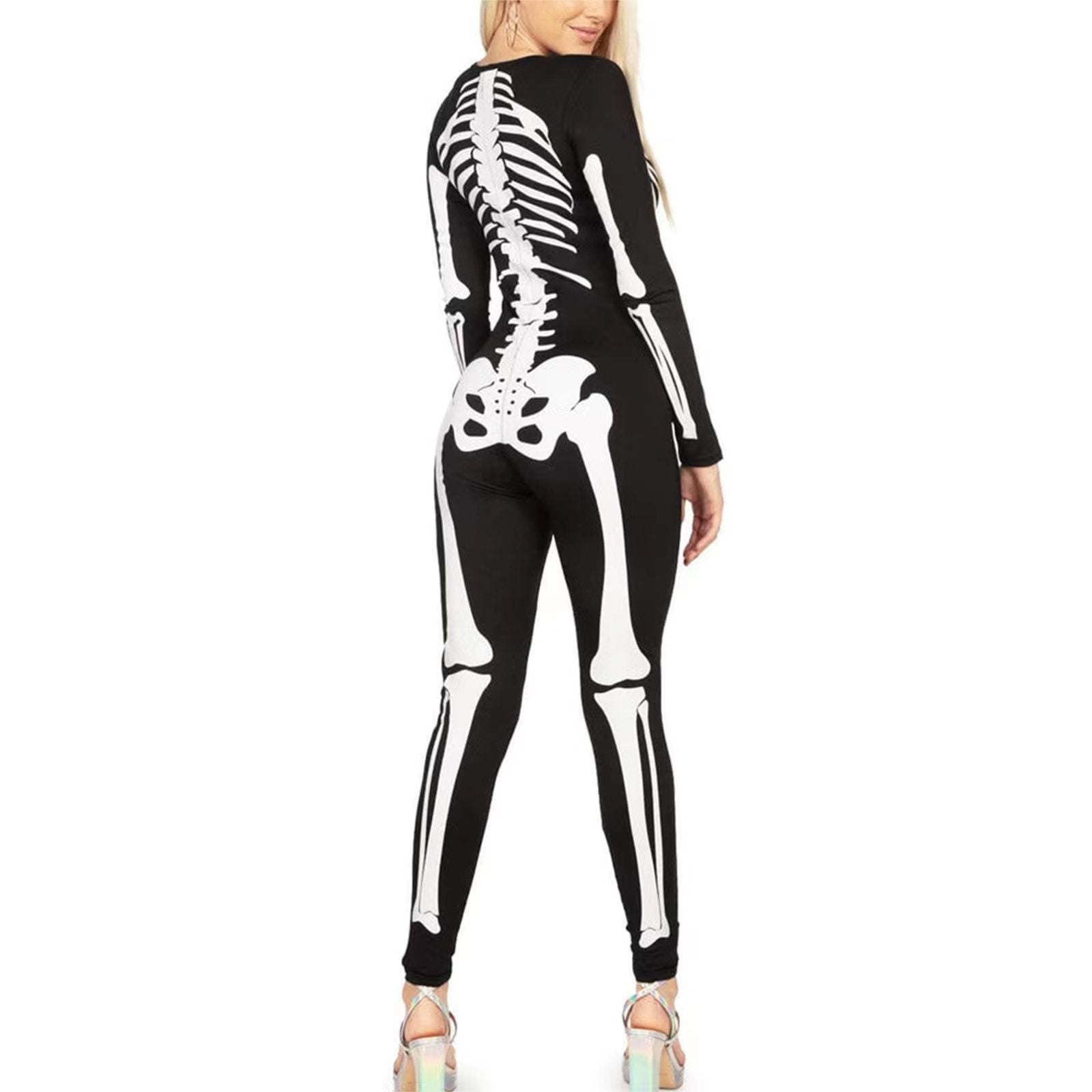 Skelett Kostyme for Halloween med Grusom Trykk 2