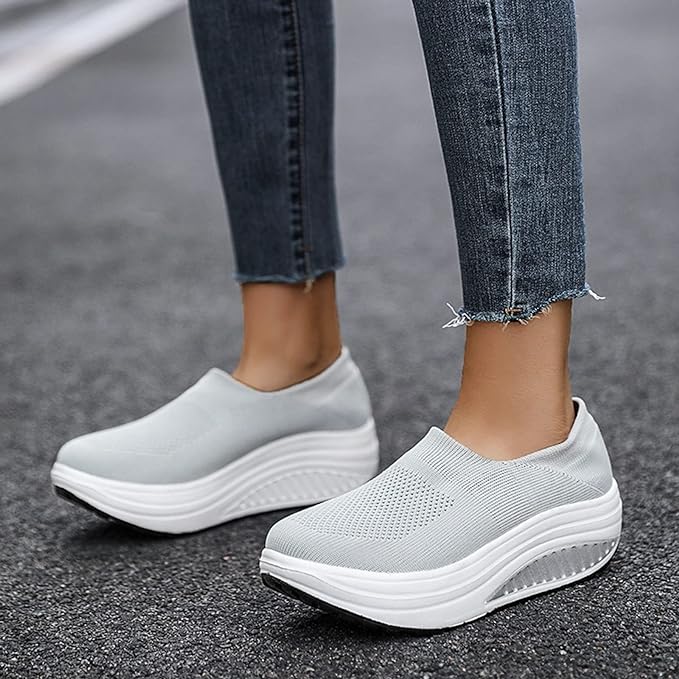 Sko Dame Flip Flop Sneakers Syntetisk Med Orthopedisk Såle 4