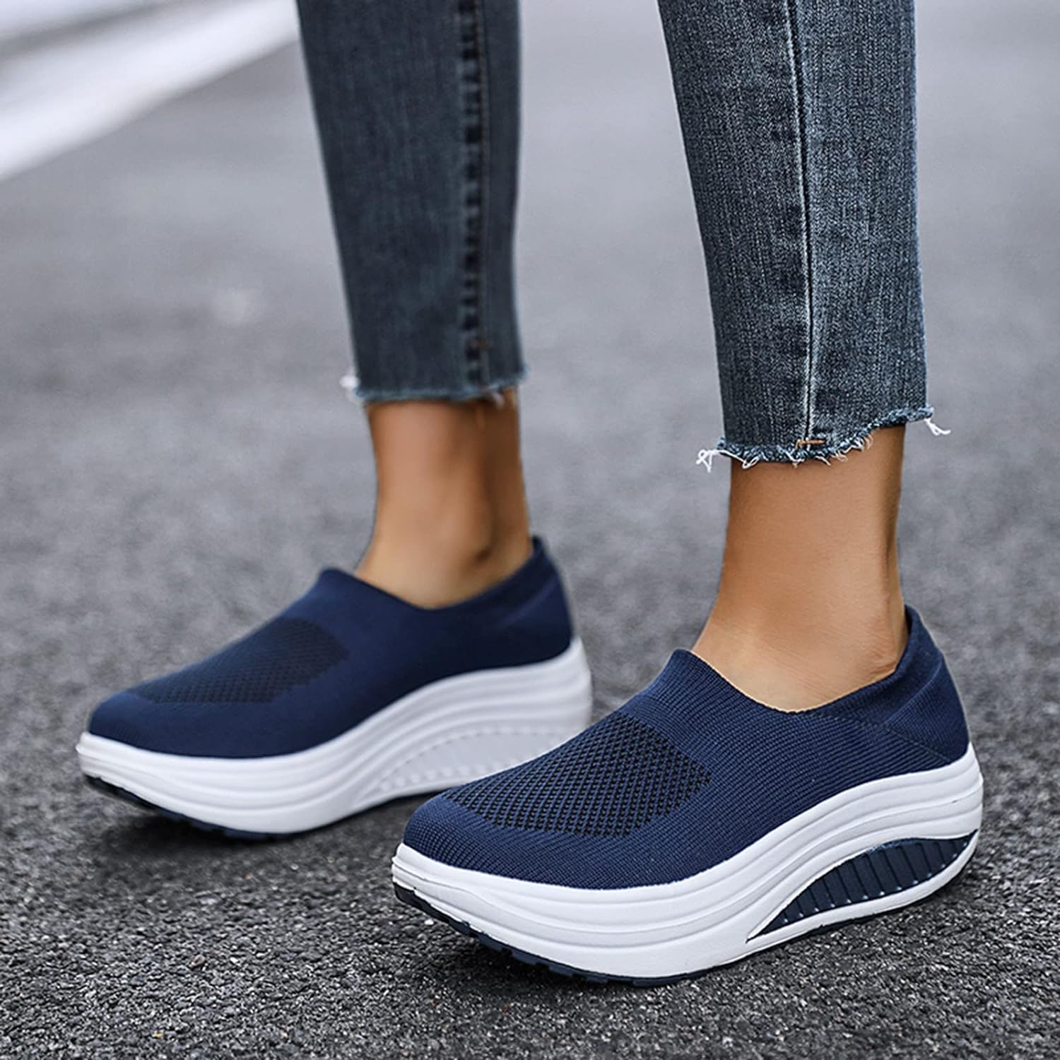 Sko Dame Flip Flop Sneakers Syntetisk Med Orthopedisk Såle 6