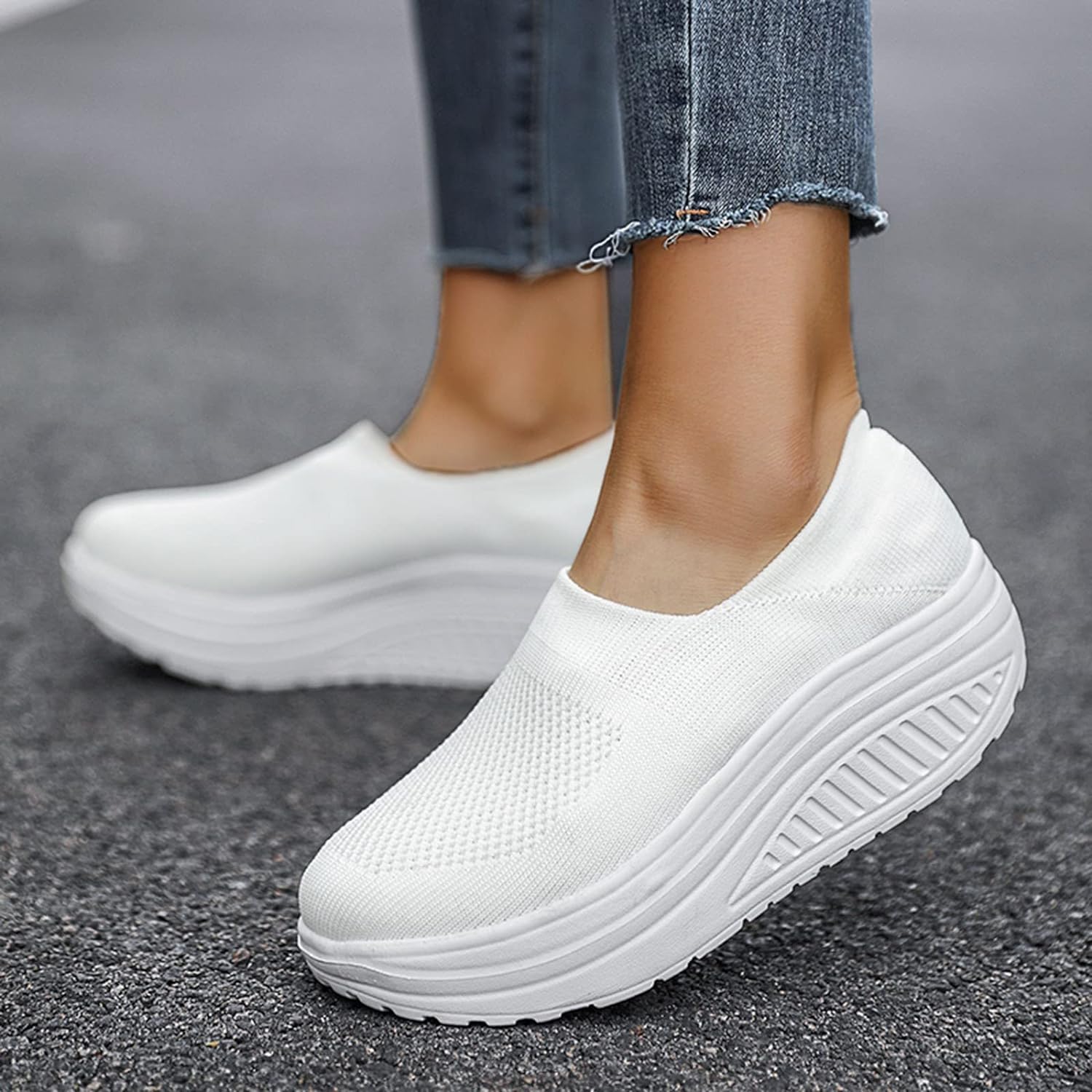 Sko Dame Flip Flop Sneakers Syntetisk Med Orthopedisk Såle 7