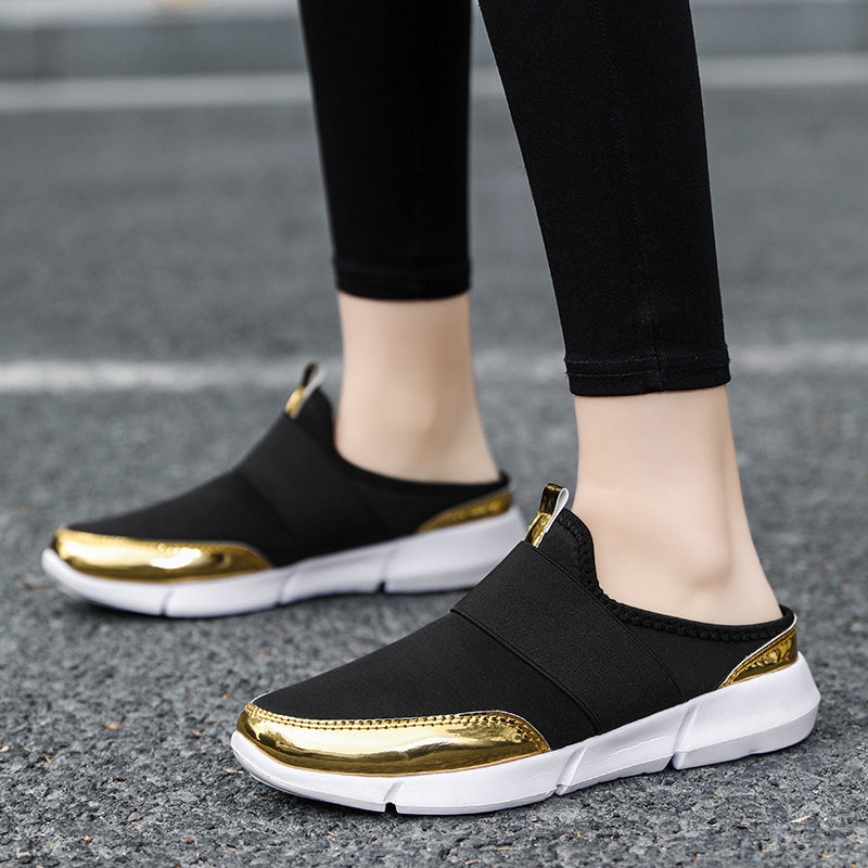Sko Dame Slip-On Med Elastisk Overdel Moderne Design 1