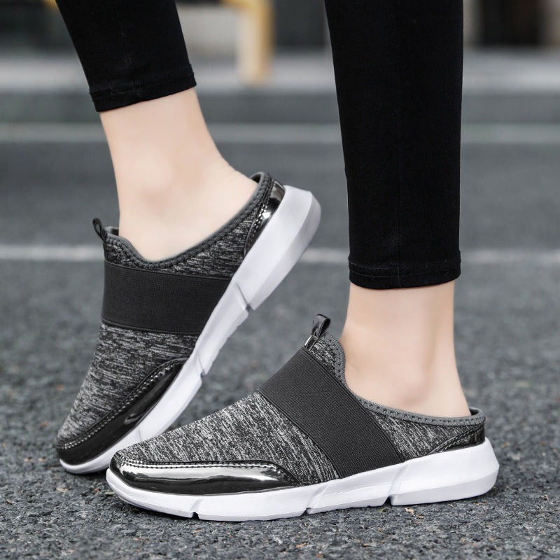 Sko Dame Slip-On Med Elastisk Overdel Moderne Design 3