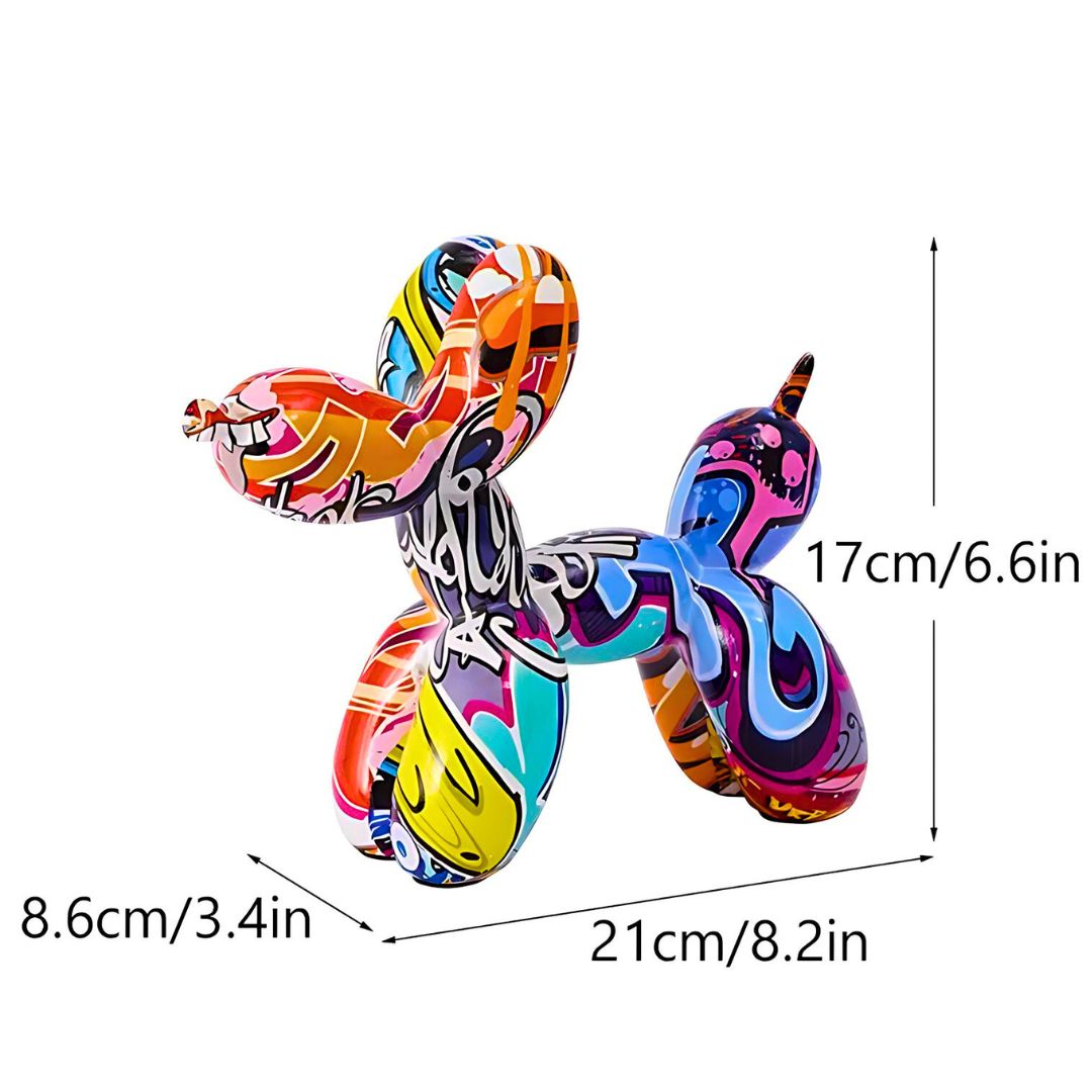 Skulptur Ballonghund Moderne Resin Dekorasjon 1