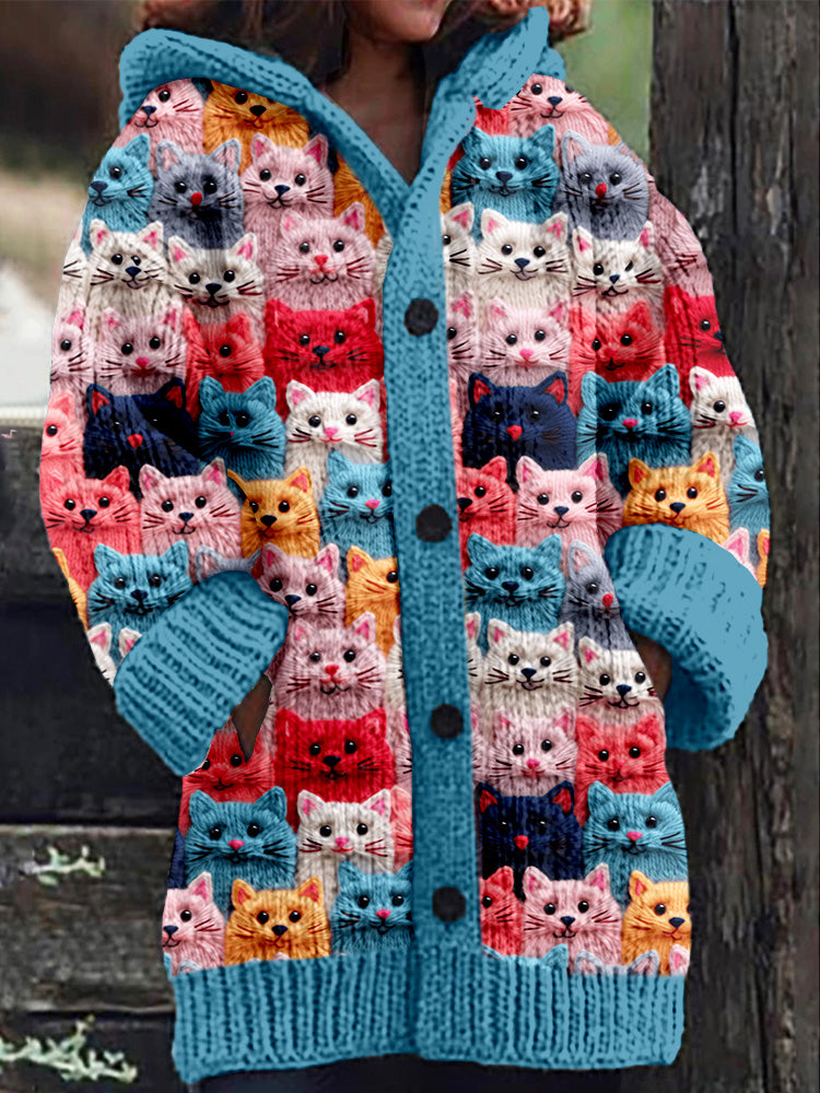 Strikket Cardigan Dame med Moderne Design 0