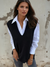 Strikket Vest Dame V-Hals Myk Akryl 1