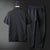 Herre To-delt Kostyme Geometrisk Mønster Polyester 3