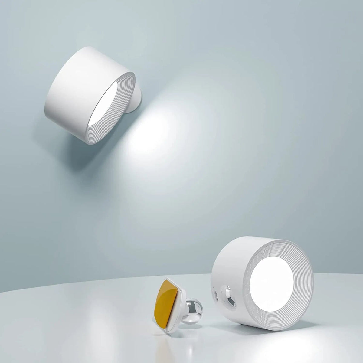 Trådløs Vegglampe for Stue og Soverom - Moderne Leselampe med Magnetisk Festemekanisme 0