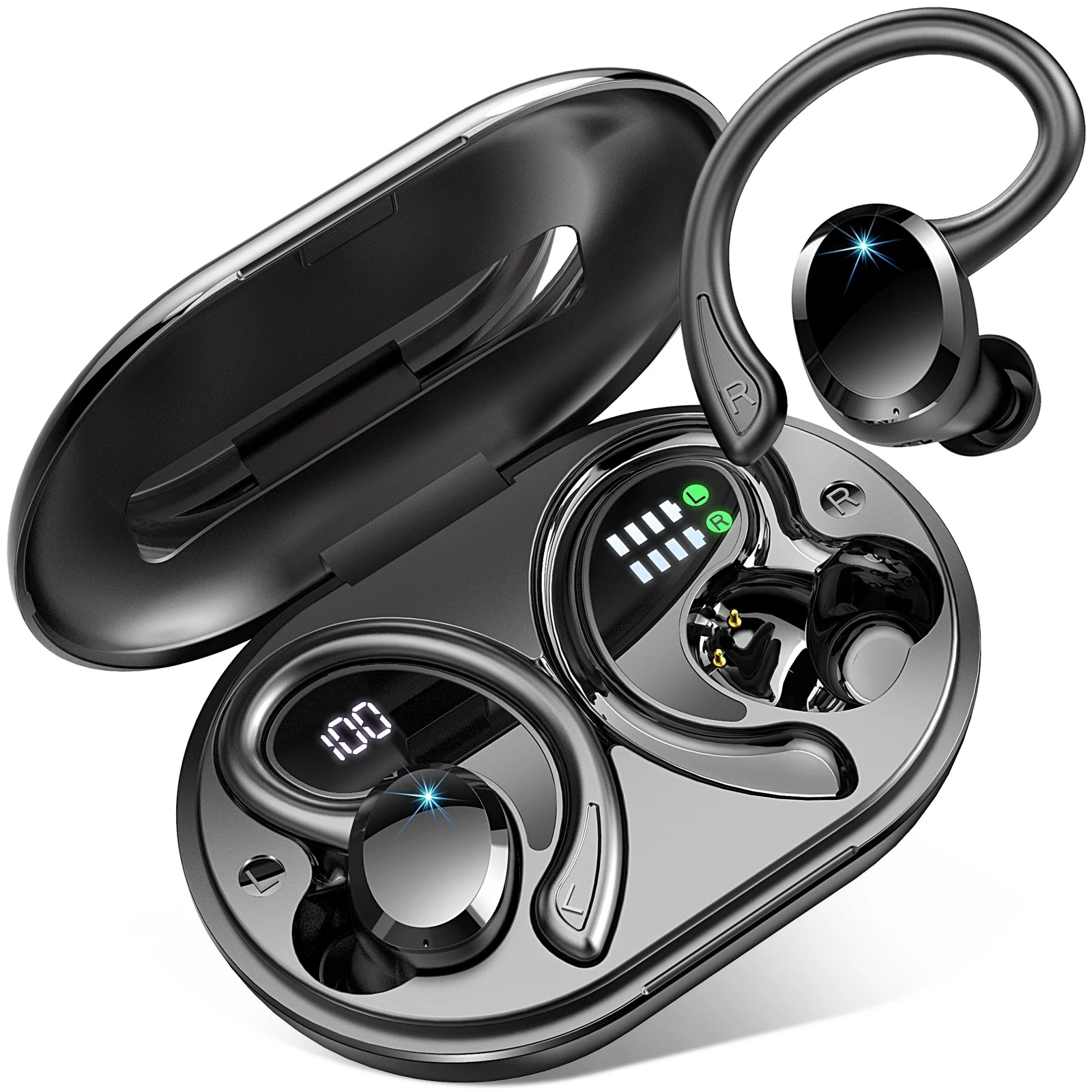 Trådløse Ørepropper med Støydemping og Bluetooth 5.3 for Komfortabel Lydopplevelse 0
