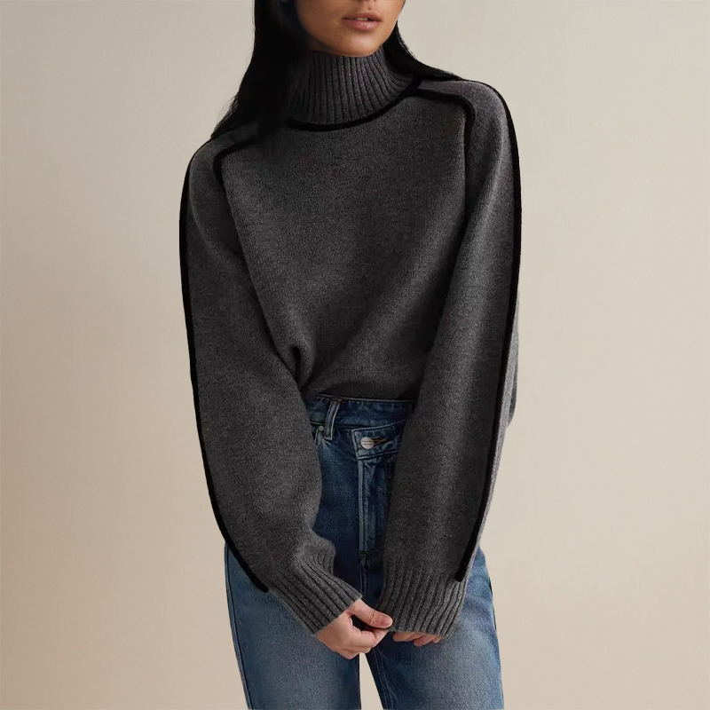 Ullgenser Dame Turtleneck Myk Cashmere Elegant Casual Stil 3