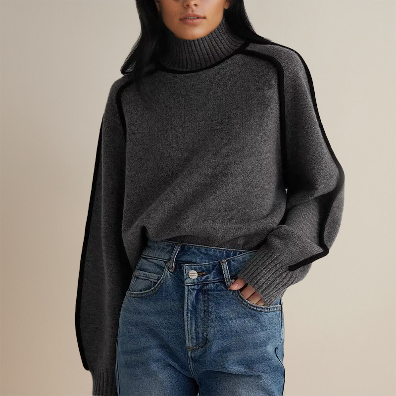 Ullgenser Dame Turtleneck Myk Cashmere Elegant Casual Stil 5