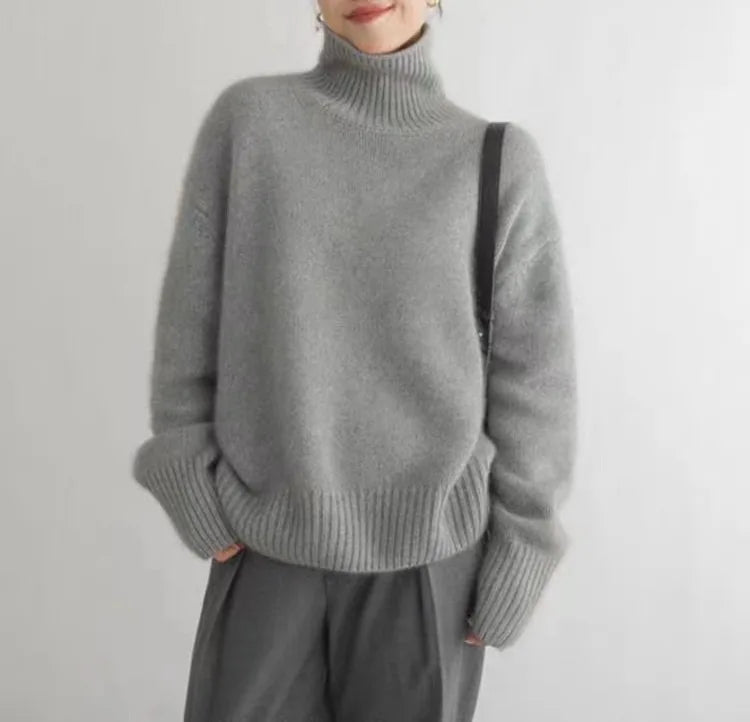 Ullgenser Dame Turtleneck i Kashmir - Myk og Allsidig Genser til Vinterbruk 4