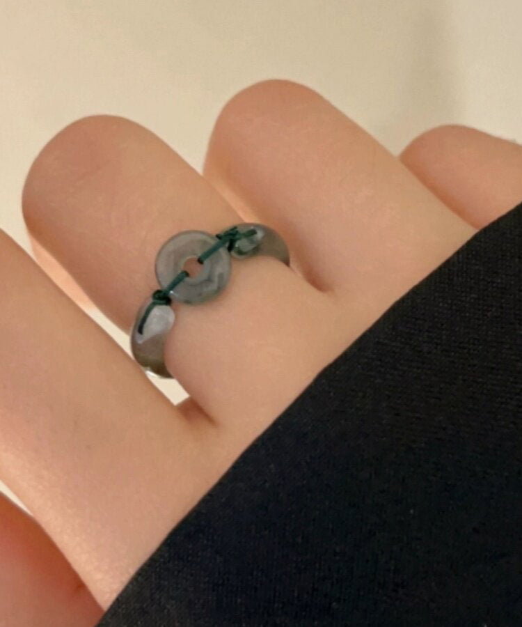 Unisex Armbånd med Kinesisk Stil og Vevet Chalcedony Design 1