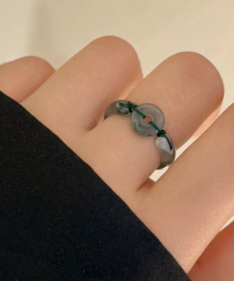 Unisex Armbånd med Kinesisk Stil og Vevet Chalcedony Design 3