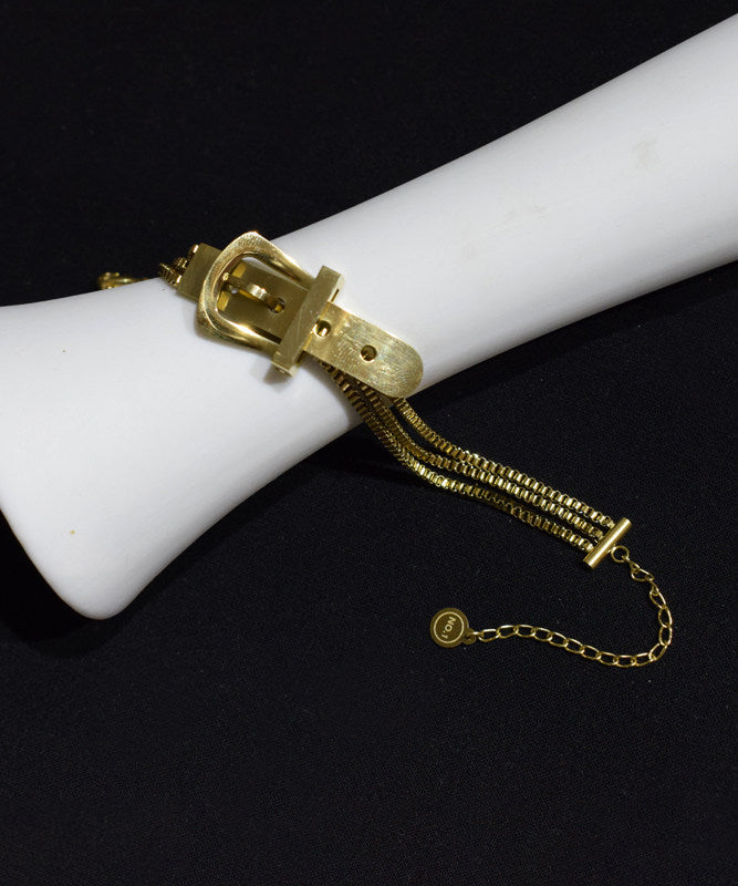 Unisex Armbånd med Overgild Spenne Stylish Design 2