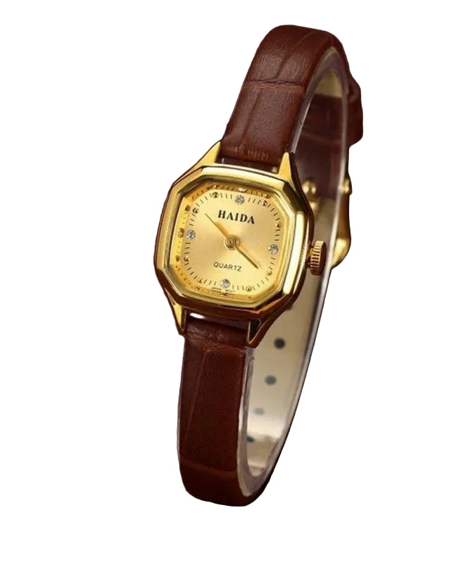 Unisex Armbåndsur med Patchwork Design og Quartz Bevegelse 0