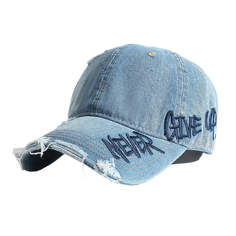 Unisex Baseballcaps med Dristig Broderi 0