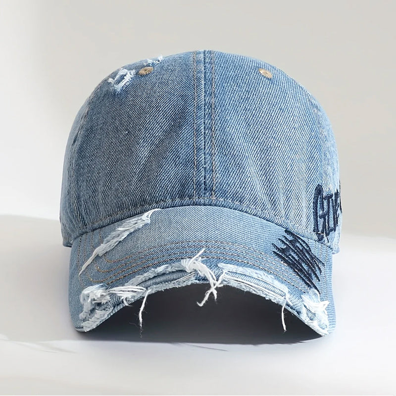 Unisex Baseballcaps med Dristig Broderi 2
