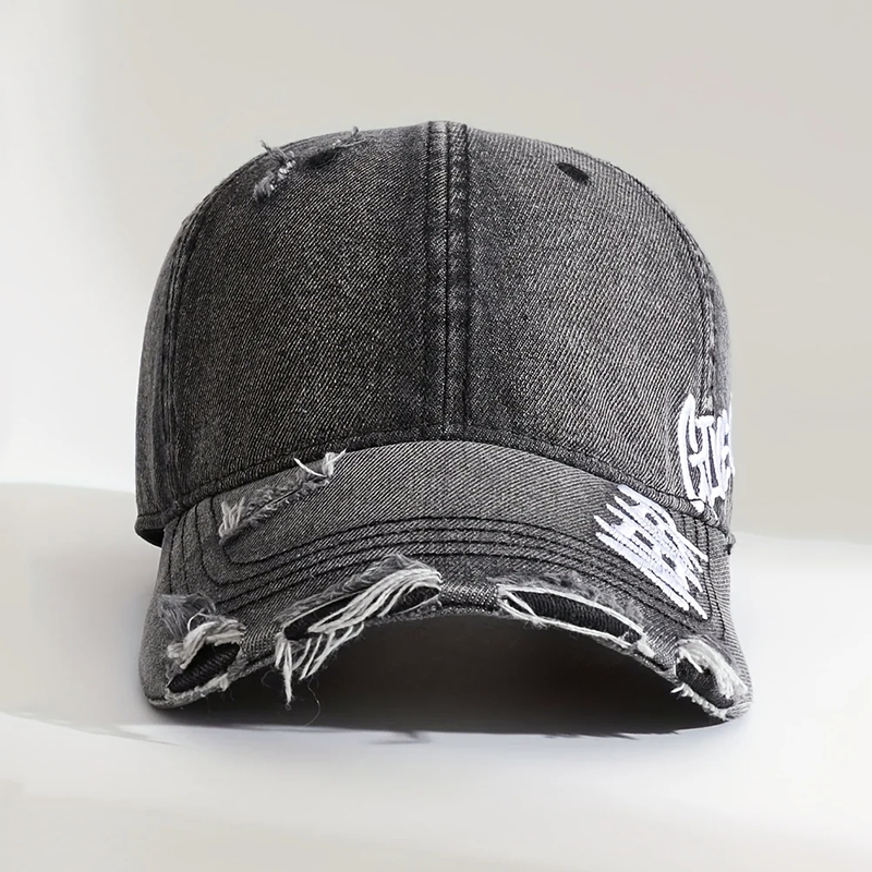 Unisex Baseballcaps med Dristig Broderi 3