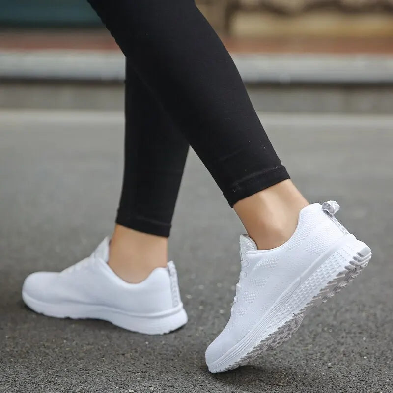Unisex Fritidssko Pustende Mesh Flate Sneakers 2