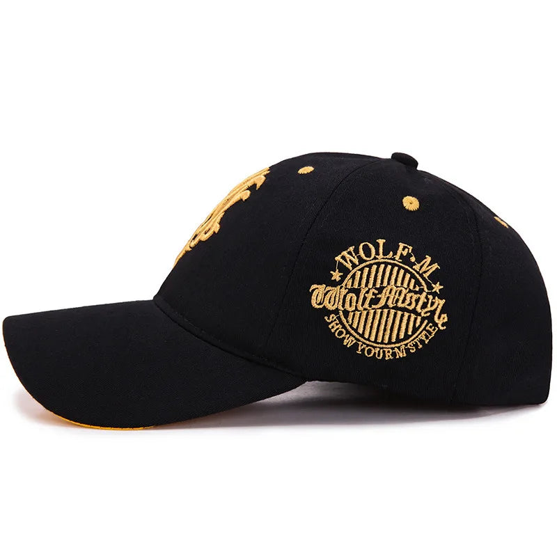 Unisex Justerbar Cap med Ulvesymbol 3