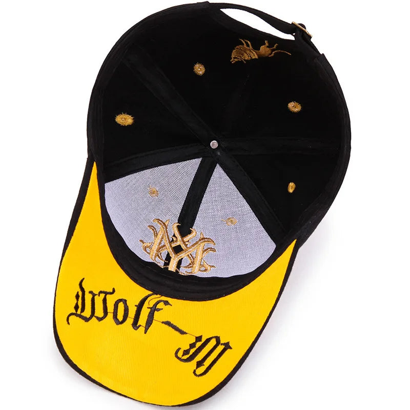 Unisex Justerbar Cap med Ulvesymbol 5