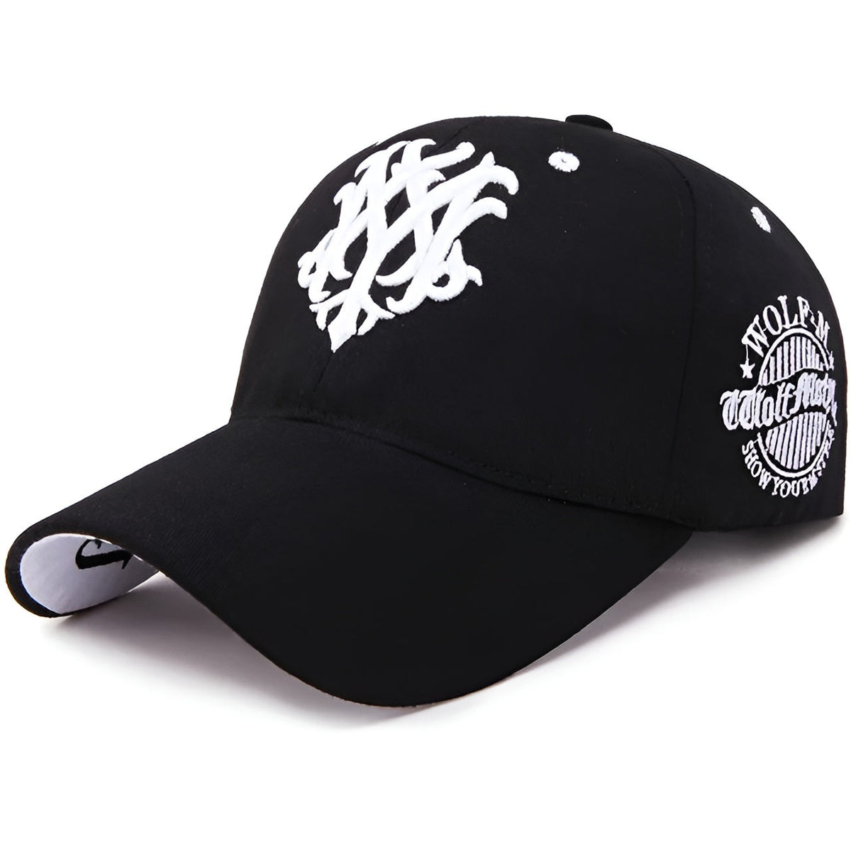 Unisex Justerbar Cap med Ulvesymbol 8